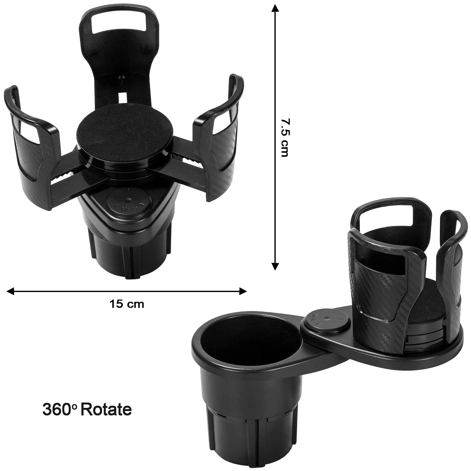 7623 Cup Holder, Seat Cup Holder Suitable for 20oz Water Bottles 2 in 1 Cup Holder Universal Vehicle Seat Bottle Mount with Set of Sponge Cushion for Vehicle 7623 Cup Holder, Seat Cup Holder Suitable for 20oz Water Bottles 2 in 1 Cup Holder Universal Vehicle Seat Bottle Mount with Set of Sponge Cushion for Vehicle